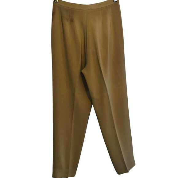 Tahari Petite Womens Two-Piece Suit Set Size M Beige 100% Polyester Buttoned Jac - Picture 16 of 16